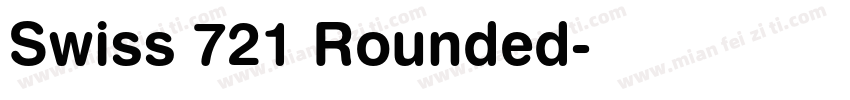 Swiss 721 Rounded字体转换